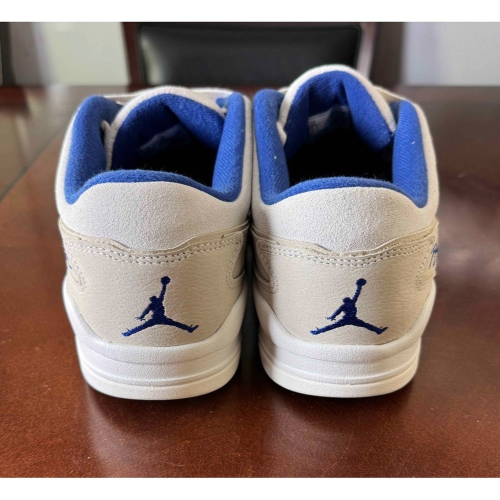 Jordan Flight Court Low Mens 13 Beige Royal Blue Sneakers New No Box HF3255-005 - Picture 4 of 11
